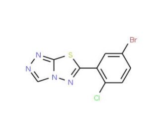 6-(5-bromo-2-chlorophenyl)[1,2,4]triazolo[3,4-b][1,3,4]thiadiazole - chemical structure image