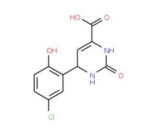 6-(5-Chloro-2-hydroxyphenyl)-2-oxo-1,2,3,6-tetrahydro-4-pyrimidinecarboxylic acid - chemical structure image