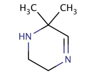 6,6-Dimethyl-1,2,3,6-tetrahydro-pyrazine - chemical structure image