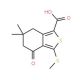 6,6-Dimethyl-3-(methylthio)-4-oxo-4,5,6,7-tetrahydrobenzo[c]thiophene-1-carboxylic acid (CAS 172516-41-5) - chemical structur