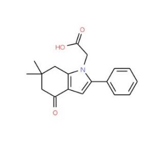 (6,6-Dimethyl-4-oxo-2-phenyl-4,5,6,7-tetrahydro-indol-1-yl)-acetic acid - chemical structure image