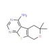 6,6-Dimethyl-5,8-dihydro-6H-7-oxa-9-thia-1,3-diaza-fluoren-4-ylamine - chemical structure image