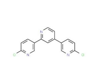 6,6"-Dichloro-3,2&prime;:4&prime;,3"-terpyridine (CAS 942206-24-8) - chemical structure image