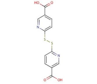 6,6&prime;-Dithiodinicotinic acid (CAS 15658-35-2) - chemical structure image