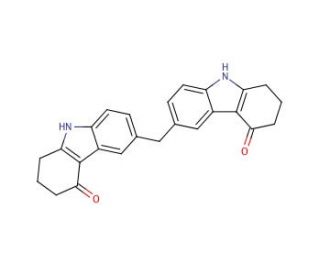6,6&prime;-Methylenebis[1,2,3,4-tetrahydro-carbazol-4-one] (CAS 1216890-42-4) - chemical structure image
