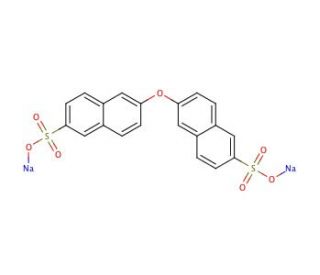 6,6&prime;-Oxybis-2-naphthalenesulfonic Acid Disodium Salt (CAS 61551-82-4&#0;) - chemical structure image