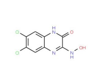 6,7-Dichloro-1,4-dihydro-2,3-quinoxalinedione2-oxime - chemical structure image