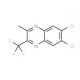 6,7-Dichloro-2-methyl-3-trifluoromethylquinoxaline (CAS 143309-87-9) - chemical structure image