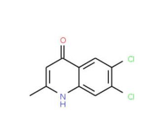 6,7-Dichloro-2-methyl-4-quinolinol (CAS 948294-27-7) - chemical structure image