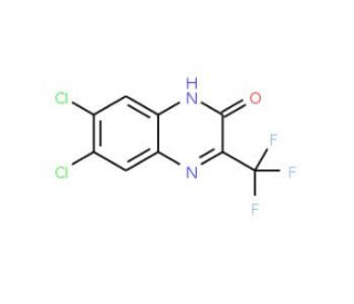 6,7-Dichloro-3-(trifluoromethyl)quinoxalin-2(1H)-one (CAS 477857-25-3) - chemical structure image