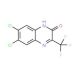 6,7-Dichloro-3-(trifluoromethyl)quinoxalin-2(1H)-one (CAS 477857-25-3) - chemical structure image