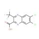 6,7-Dichloro-3-trifluoromethylquinoxaline-2-carboxylic acid (CAS 951884-93-8) - chemical structure image