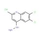 6,7-Dichloro-4-hydrazino-2-methylquinoline hydrochloride (CAS 1170377-12-4) - chemical structure image