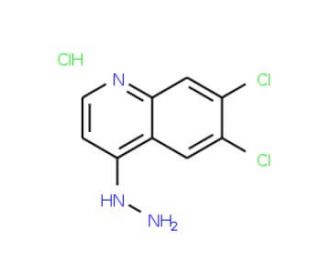 6,7-Dichloro-4-hydrazinoquinoline hydrochloride (CAS 1171843-02-9) - chemical structure image