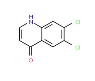 6,7-Dichloro-4-quinolinol (CAS 203626-51-1) - chemical structure image