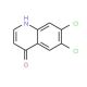 6,7-Dichloro-4-quinolinol (CAS 203626-51-1) - chemical structure image