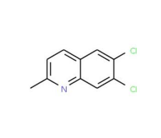6,7-Dichloroquinaldine (CAS 71063-12-2) - chemical structure image