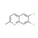 6,7-Dichloroquinaldine (CAS 71063-12-2) - chemical structure image
