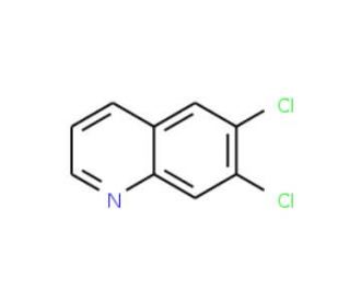 6,7-Dichloroquinoline (CAS 40635-11-8) - chemical structure image