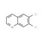 6,7-Dichloroquinoline (CAS 40635-11-8) - chemical structure image