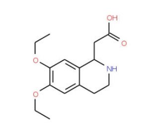 (6,7-Diethoxy-1,2,3,4-tetrahydro-isoquinolin-1-yl)-acetic acid (CAS 336185-23-0) - chemical structure image