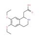 (6,7-Diethoxy-1,2,3,4-tetrahydro-isoquinolin-1-yl)-acetic acid (CAS 336185-23-0) - chemical structure image