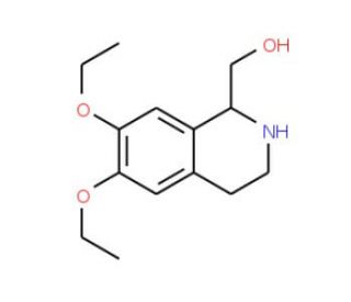 (6,7-Diethoxy-1,2,3,4-tetrahydro-isoquinolin-1-yl)-methanol (CAS 955287-46-4) - chemical structure image