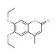 6,7-Diethoxy-4-methylcoumarin (CAS 314744-06-4) - chemical structure image