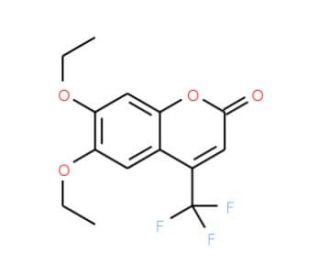 6,7-Diethoxy-4-trifluoromethylcoumarin (CAS 351002-66-9) - chemical structure image