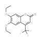 6,7-Diethoxy-4-trifluoromethylcoumarin (CAS 351002-66-9) - chemical structure image