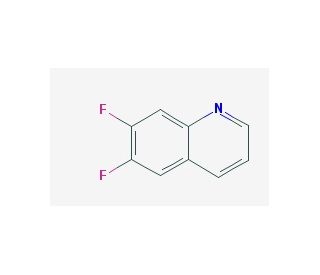 6,7-difluoroquinoline (CAS 127827-50-3) - chemical structure image