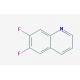 6,7-difluoroquinoline (CAS 127827-50-3) - chemical structure image