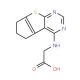 (6,7-Dihydro-5H-cyclopenta[4,5]thieno[2,3-d]-pyrimidin-4-ylamino)-acetic acid - chemical structure image