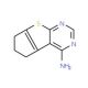 6,7-dihydro-5H-cyclopenta[4,5]thieno[2,3-d]pyrimidin-4-amine - chemical structure image