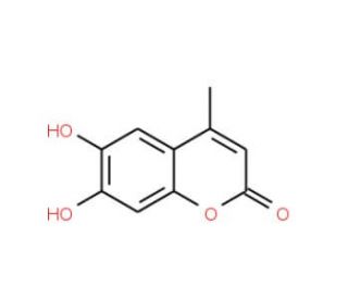 6,7-Dihydroxy-4-methylcoumarin (CAS 529-84-0) - chemical structure image