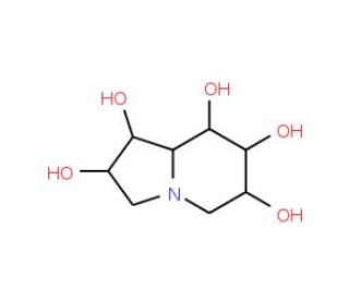 6,7-Dihydroxyswainsonine (CAS 144367-16-8) - chemical structure image