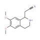 (6,7-Dimethoxy-1,2,3,4-tetrahydro-isoquinolin-1-yl)-acetonitrile (CAS 52244-06-1) - chemical structure image