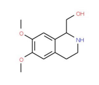 (6,7-Dimethoxy-1,2,3,4-tetrahydro-isoquinolin-1-yl)-methanol (CAS 4356-47-2) - chemical structure image