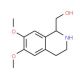 (6,7-Dimethoxy-1,2,3,4-tetrahydro-isoquinolin-1-yl)-methanol (CAS 4356-47-2) - chemical structure image