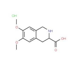 6,7-Dimethoxy-1,2,3,4-tetrahydro-isoquinoline-3-carboxylic acid hydrochloride (CAS 30740-95-5) - chemical structure image