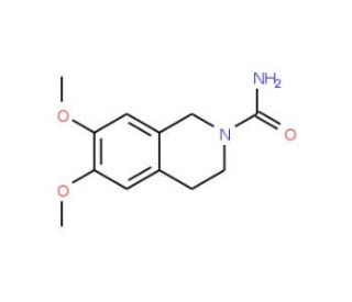 6,7-dimethoxy-1,2,3,4-tetrahydroisoquinoline-2-carboxamide - chemical structure image