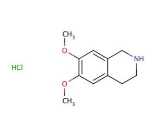 6,7-Dimethoxy-1,2,3,4-tetrahydroisoquinoline hydrochloride (CAS 2328-12-3) - chemical structure image