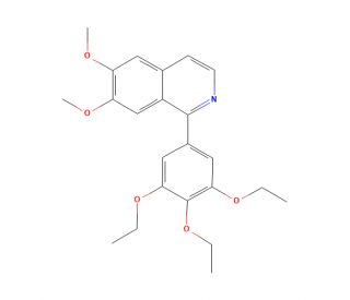6,7-Dimethoxy-1-(3,4,5-triethoxyphenyl)isoquinoline (CAS 549-68-8) - chemical structure image