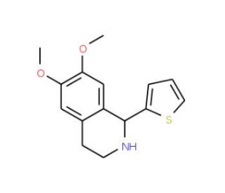 6,7-Dimethoxy-1-thiophen-2-yl-1,2,3,4-tetrahydro-isoquinoline - chemical structure image