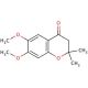 6,7-Dimethoxy-2,2-dimethyl-4-chromanone (CAS 65383-61-1) - chemical structure image