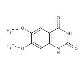 6,7-Dimethoxy-2,4-quinazolinedione (CAS 28888-44-0) - chemical structure image
