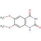 6,7-Dimethoxy-2,4-quinazolinedione (CAS 28888-44-0) - chemical structure image