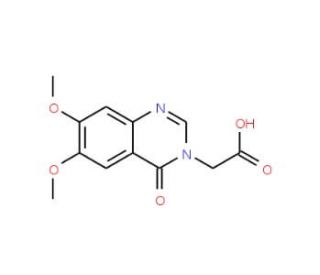 (6,7-dimethoxy-4-oxoquinazolin-3(4H)-yl)acetic acid - chemical structure image
