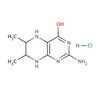 6,7-Dimethyl-5,6,7,8-tetrahydropterine hydrochloride (CAS 945-43-7) - chemical structure image