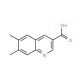 6,7-Dimethylquinoline-3-carboxylic acid (CAS 948294-50-6) - chemical structure image